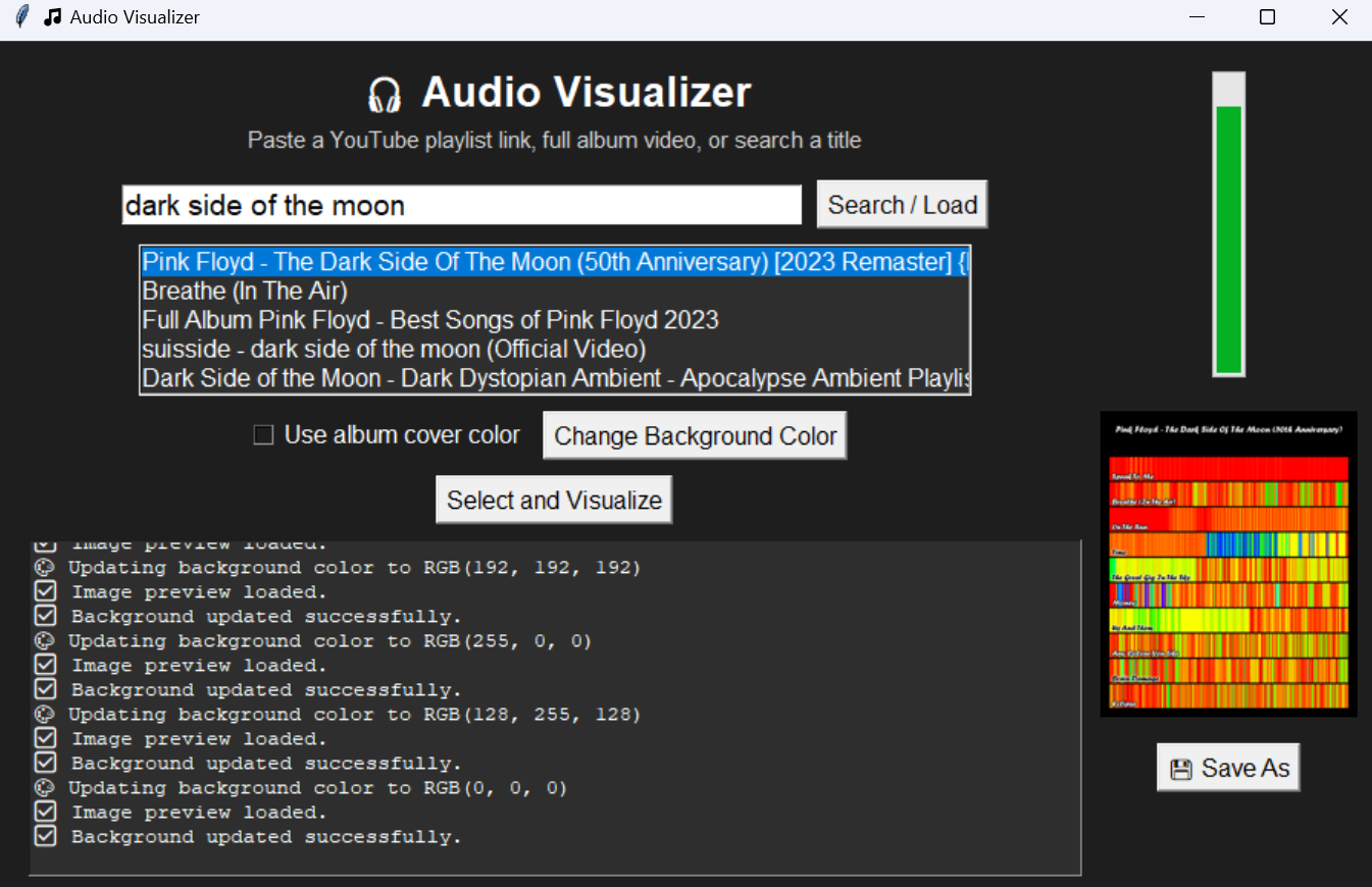 Visualization screenshot